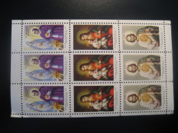 ST ANTHONY CLARET + ST. JUDE Claretian Fathers Bloc Sheet 9 Poster Stamp Vignette USA Label - Christendom