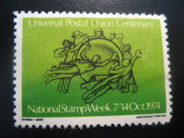 UPU Union Postal Union Centenary 1974 Poster Stamp Vignette USA Label - WPV (Weltpostverein)
