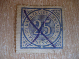 EXPRESSGUT (25) Gr. Bad. Staats Eisenbahn Train Railway Tax Fiscal Revenue Stamp GERMANY - Other & Unclassified