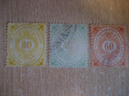 DONAU Dampfschiffahrts Gessellschaft DANUBE Steamship Company 3 Stamp Maritime GERMANY Slight Faults - Other & Unclassified