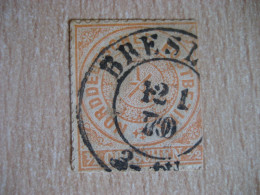 BRESLAU 1870 Cancel On Imperforated Stamp GERMANY - Other & Unclassified