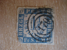 HRZGL Post FRMRK 1 1/2 S.L.M. Imperforated Stamp SWITZERLAND Slight Faults - Autres & Non Classés