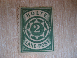 HOLTE 2 Land-Post Privat Private Local Stamp DENMARK Slight Faults - Emisiones Locales