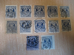 MUNCHEN 1896/8 Stadtpost 12 Privat Private Local Stamp GERMANY Slight Faults - Postes Privées & Locales