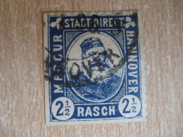 HANNOVER 1892 2 1/2 Pf Stadtdirektor Rasch Privat Private Local Stamp GERMANY Slight Faults - Private & Lokale Post