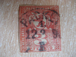 BERLIN Packetfahrt Neu Berl. Omnibus 3 Pf Red Imperforated Michel ??? Privat Private Local Stamp GERMANY Slight Faults - Private & Lokale Post