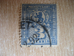 BERLIN Packetfahrt 1891 Neu Berl. Omnibus 3 Pf Michel B47 ? Privat Private Local Stamp GERMANY Slight Faults - Postes Privées & Locales