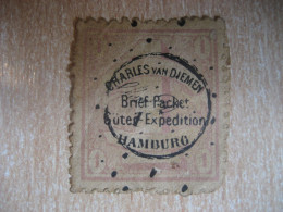 HAMBURG 1864 Charles Van Diemen Michel B1 1 Sch Privat Private Local Stamp GERMANY Slight Faults - Privatpost