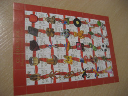 FAROE ISLANDS 1999 Chaplin Toy Toys Game Games Merry Christmas Sheet Bloc 30 Poster Stamp Vignette DENMARK Label - Faeroër