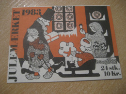 DENMARK 1983 Sled Sleigh Julemaerket Booklet Christmas 24 Poster Stamp Vignette (3 Sheet X 8 Label) - Markenheftchen
