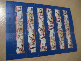 FAROE ISLANDS 1984 Bird Birds Merry Christmas Sheet Bloc 30 Poster Stamp Vignette DENMARK Label - Faeroër