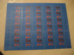 FAROE ISLANDS 1978 Ship Merry Christmas Sheet Bloc 30 Poster Stamp Vignette DENMARK Label - Faeroër