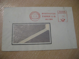 ASCHAFFENBURG 1951 Buntpapier Fabrik A.G. Meter Mail Cancel Cover GERMANY - Lettres & Documents