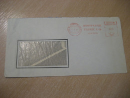 ASCHAFFENBURG 1952 Buntpapier Fabrik A.G. Meter Mail Cancel Cover GERMANY - Cartas & Documentos