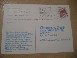 AALEN 1983 To Frankfurt Cancel Card GERMANY - Cartas & Documentos