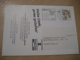 AALEN 1994 To Berlin Europeism Cancel Card GERMANY - Briefe U. Dokumente