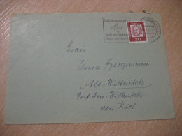 AHRENSBURG 1962 To Wittenbeck Nachluftpostnetz Post Air Mail Network Cancel Cover GERMANY - Lettres & Documents