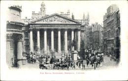 CPA London City England, Bank Of England & Royal Exchange, Cornhill - Autres & Non Classés