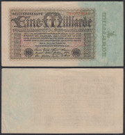 1 Milliarde Mark 1923 Ro 111b Pick 114 Gutes VF (3+) FZ: AC BZ: 25     (29760 - Other & Unclassified