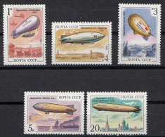 Russia - Soviet Union 1991 Mi. 6216-20 Airships Zeppeline ** MNH Set  (83016 - Zeppelins