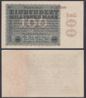 Ro 106e 100 Millionen Mark 1923 FZ: V BZ: 6 XF (2) Starnote  (29768 - Other & Unclassified