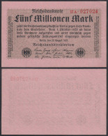 Ro 104b 5 Millionen Mark 1923 Pick 105 FZ: A BZ: 17 XF+ (2+)   (29763 - Other & Unclassified