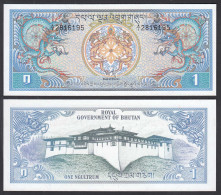 Bhutan - 1 Ngultrum Banknote 1981 UNC Pick 5 (1)   (29747 - Sonstige – Asien