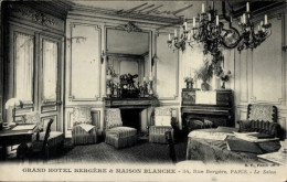 CPA Paris IX., Grand Hôtel Bergere Und Maison Blanche, Salon - Sonstige & Ohne Zuordnung