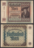 5000 Mark 1922 Ro 80a Pick 81 Serie Y FZ: HA Mit Star    (29839 - Other & Unclassified
