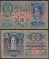 Österreich - Austria 20 Kronen 1913 Pick 13 F (4)     (29792 - Autriche