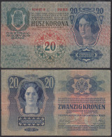 Österreich - Austria 20 Kronen 1913 Pick 13 F (4)     (29792 - Austria