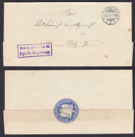 KÖSLIN Frei Lt.Avers. Pr. Regierung 1911 Nach Molz Pommern Umschlag   (32497 - Other & Unclassified
