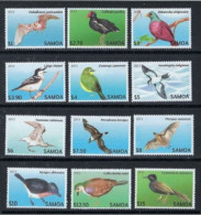 ● 2013 SAMOA ● Oceania ֍ Uccelli ֍ Birds ● Serie Completa ** ● Cat. 115 € ● Verde ●Lotto N. 1745 ● - Samoa