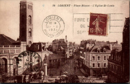 N°2743 W -cpa Lorient -place Bisson -l'église St Louis- - Lorient