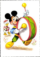 CPA Walt Disney, Micky Maus Mit Pauke - Juegos Y Juguetes