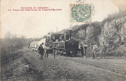 CPA ENVIRONS DE COGNAC LE TRAM DES PLATIERES DE CHAMPBLANC - Autres & Non Classés