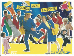 Bougez Avec La Poste - Campagne Publicitaire De 1986 - Poste & Facteurs