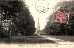 CPA Amboise Indre Et Loire, Entree De Foret, Pagode, Choiseul 1775 - Autres & Non Classés