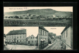 AK Dorfhain, Ansicht Vom Gasthof, Blick In Die Bergstrasse  - Autres & Non Classés