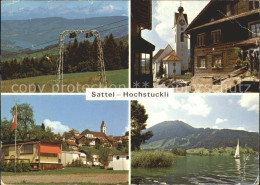 11703286 Sattel Hochstuckli SZ Luftseilbahn Dorfpartien KIrche Sattel - Autres & Non Classés