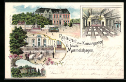Lithographie Marmelshagen, Restaurant Zum Kaisergarten  - Sonstige & Ohne Zuordnung