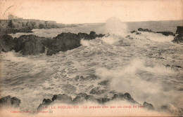 N°2749 W -cpa Le Pouliguen -la Grande Côte Par Un Coup De Vent- - Le Pouliguen