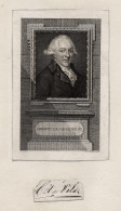 George Hend.k De Wilde - George Hendrik De Wilde (1738-1817) Dutch Businessman Dealer Amsterdam Portrait - Stiche & Gravuren