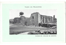 Israel - Edition De La   Chocaterie  D'aiguebelle - Ruines De L'eglise De Samarie - Israel