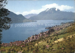 11702156 Weggis Vierwaldstaettersee Mit Buergenstock Und Pilatus Vierwaldstaette - Autres & Non Classés