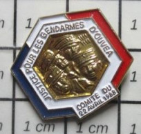 912c Pin's Pins / Beau Et Rare / MILITARIA / OUVEA COMITE  DU 22 AVRIL 1988 NOUVELLE-CALEDONIE - Army