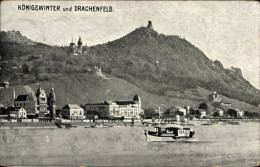 CPA Königswinter Am Rhein, Drachenfels, Dampfer - Andere & Zonder Classificatie