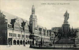 CPA Leipzig In Sachsen, Altes Rathaus, Siegesdenkmal - Sonstige & Ohne Zuordnung