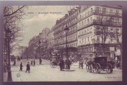 75 - PARIS - BOULEVARD MONTMARTRE - TABLE D'HOTE BLOND - ATTELAGE - ANIMÉE - - Cafés, Hôtels, Restaurants