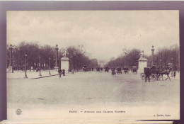 75 -PARIS - CHAMPS ELYSÉE - ATTELAGE - ANIMÉE -  - Arc De Triomphe